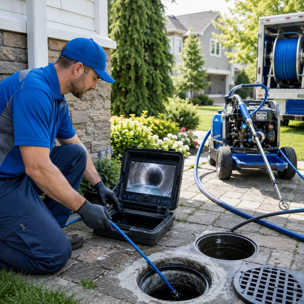 Outdoor drain cleaning professionals serving Caledonia, NY
